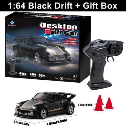1:64 Mini 4WD Drift RC Car with Remote Control