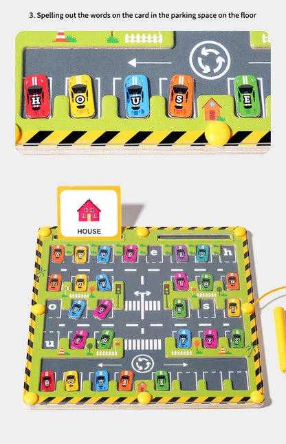 Montessori Magnetic Alphabet Maze Wooden Learning Board