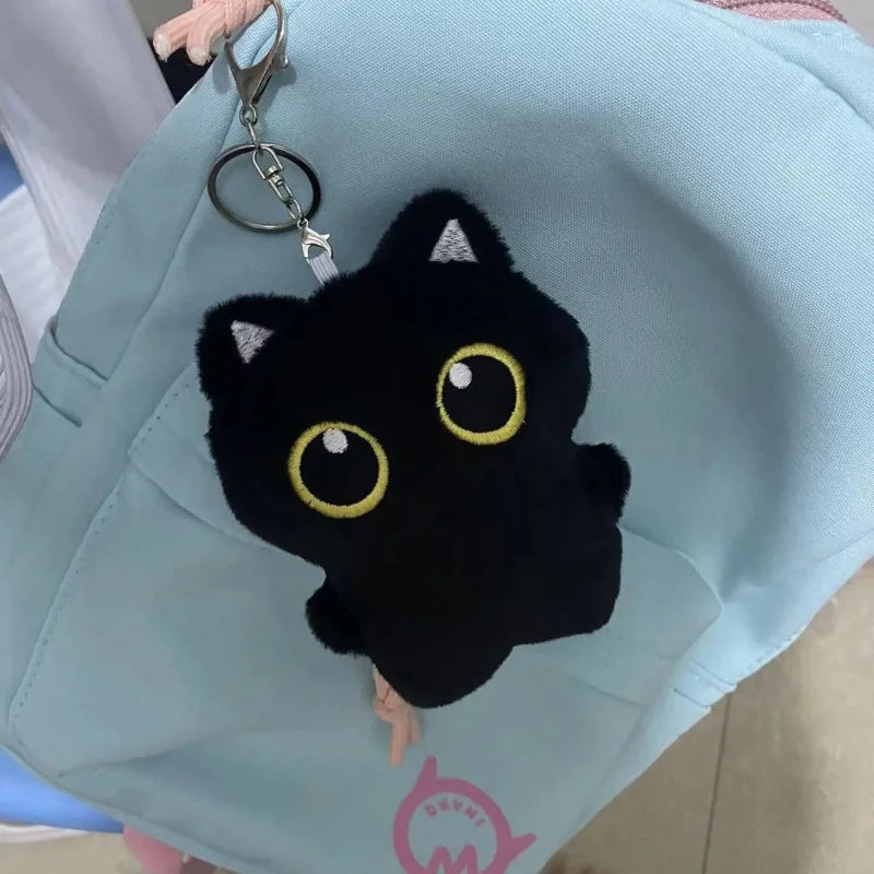 Black Cat Plush Toy Soft Cushion for Kids Room Decor Gift