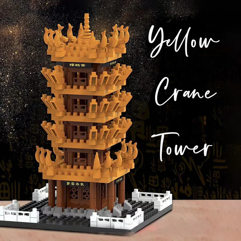 Yellow Crane Tower Building Block Set – Chinese Architecture Model