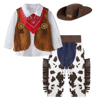 Boys Cowboy Costume 5 Piece Western Dress Up Set
