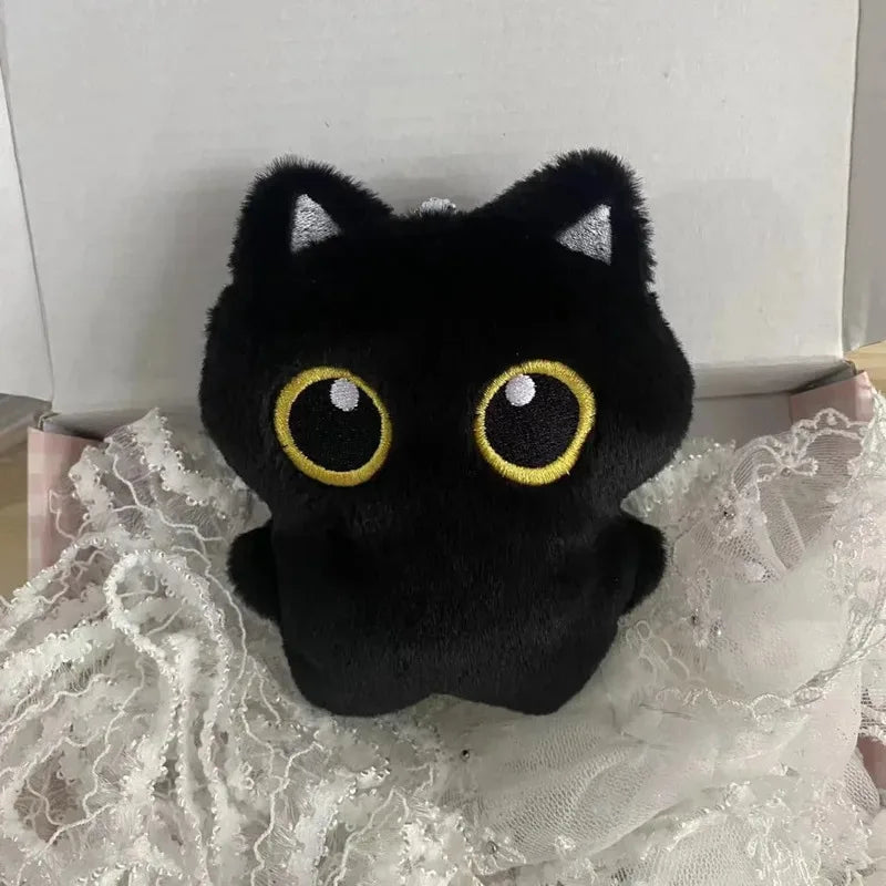 Black Cat Plush Toy Soft Cushion for Kids Room Decor Gift