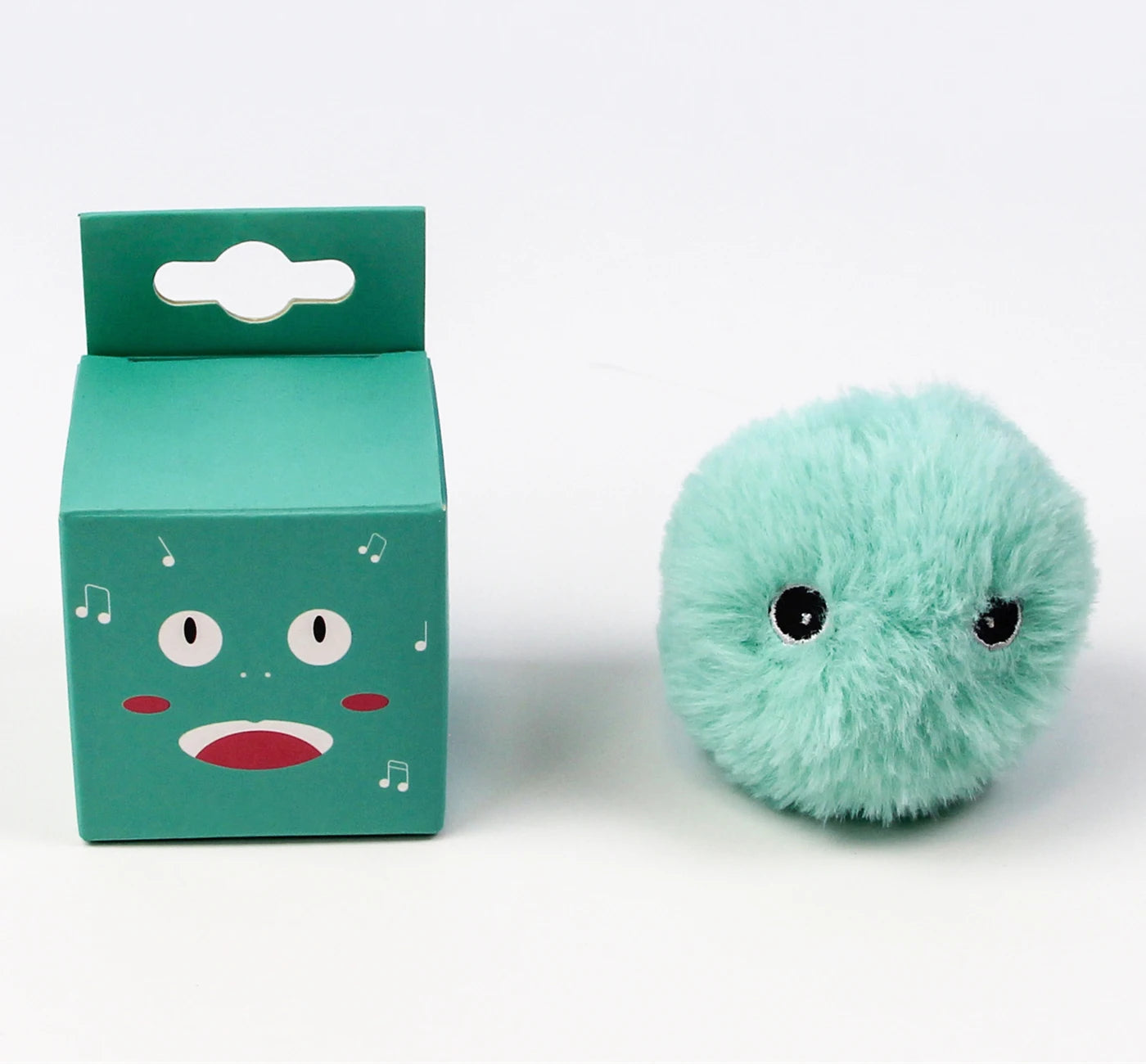 Interactive Cat Toy Ball Plush Catnip Squeaky Toy