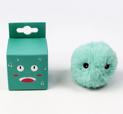 Interactive Cat Toy Ball Plush Catnip Squeaky Toy