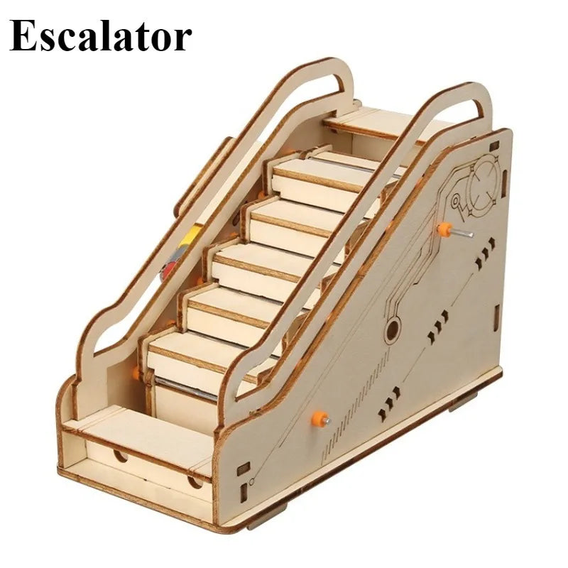 DIY Escalator Assembly Toy STEM Science Educational Model Kit