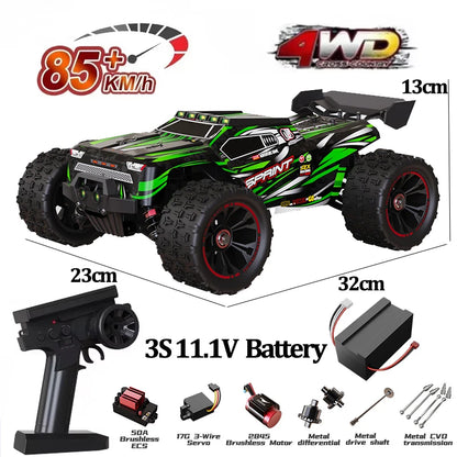 9522PRO 1:16 Brushless 4WD RC Car – 85KM/H High-Speed Off-Road Racing Drift Truck