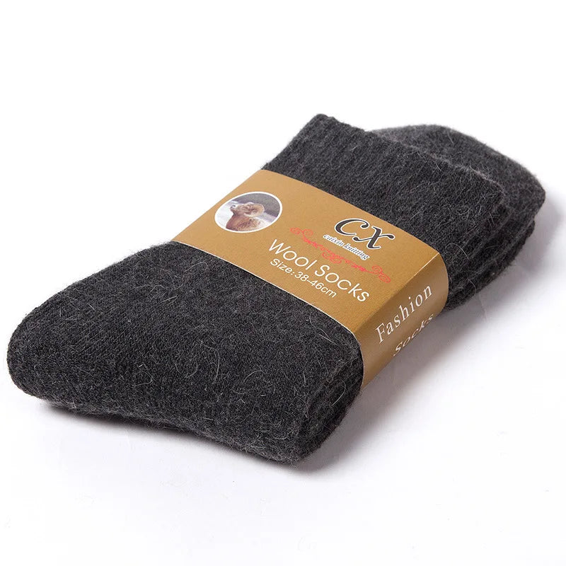 Merino Wool Socks Thick Thermal Winter Crew Socks