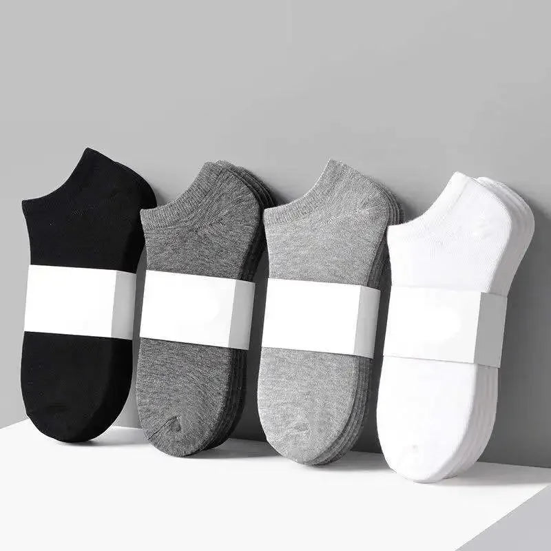 Men's Ankle Socks Breathable Cotton Sports Socks 5 Pairs