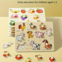 Montessori Shape Matching Puzzle Board Geometry Learning Toy