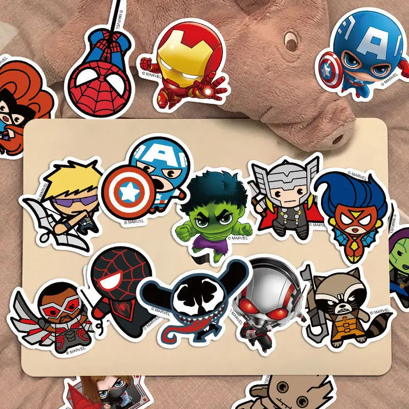 50PCS Cartoon Waterproof Stickers for Laptop Helmet & Skateboard