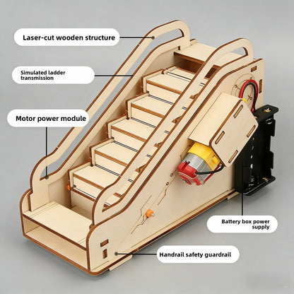 DIY Escalator Assembly Toy STEM Science Educational Model Kit