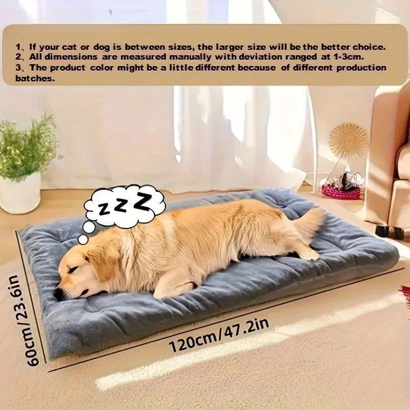 Large Dog Bed – Plush Sofa Mat for Crate & Home