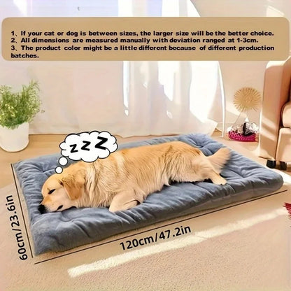 Large Dog Bed – Plush Sofa Mat for Crate & Home
