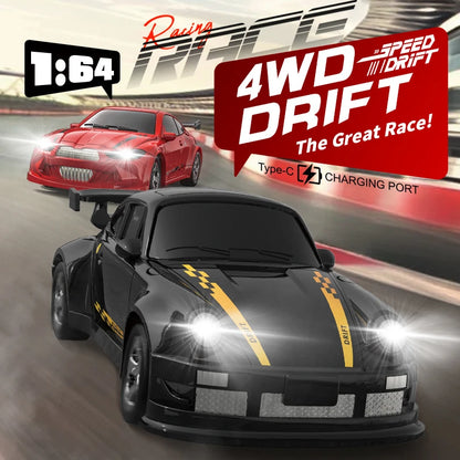 KF20 1:64 Mini RC Drift Car – 4WD Desktop Racing Remote Control Car
