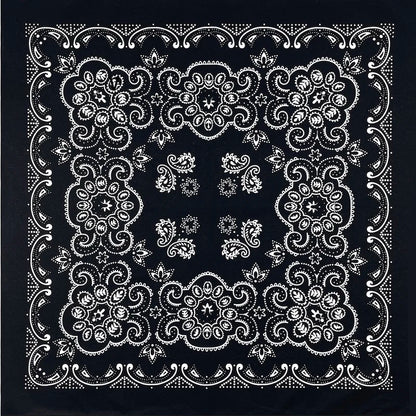 Oversized Paisley Bandana 70cm Cotton Hip Hop Head Scarf