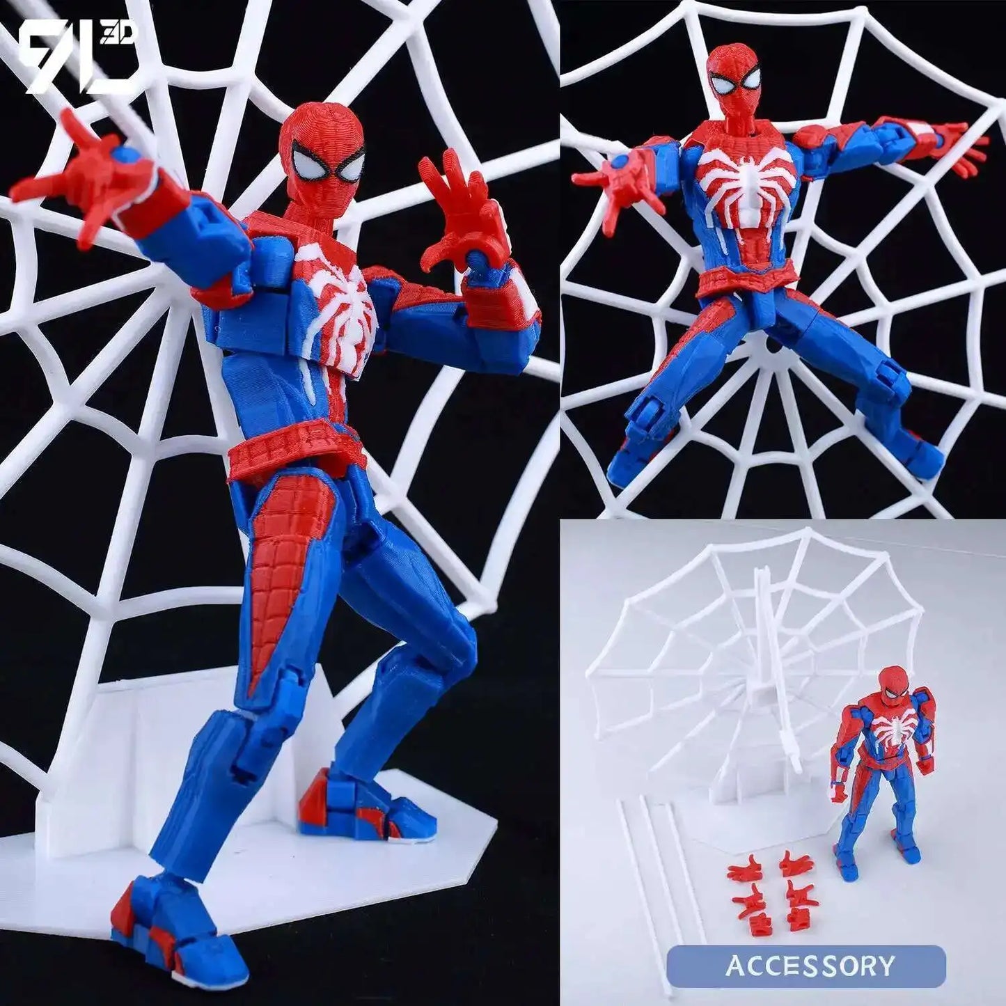 14cm Multi Jointed Action Figure 3D Printed Poseable Collectible Toy