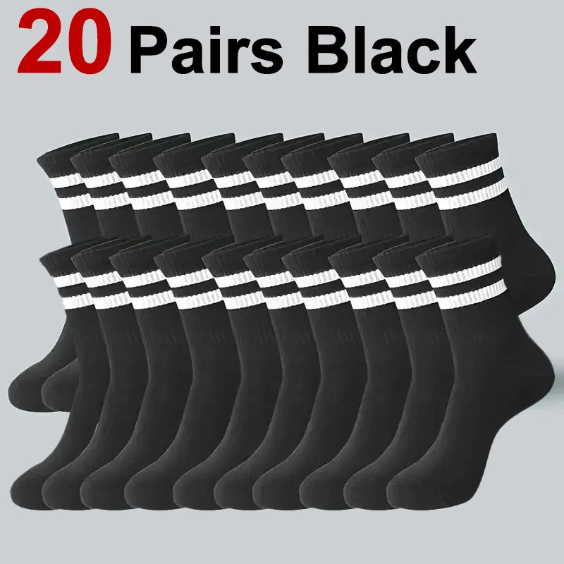 Crew Sports Socks Breathable Sweat Absorbing Athletic Socks