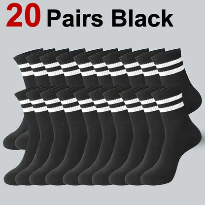 Crew Sports Socks Breathable Sweat Absorbing Athletic Socks