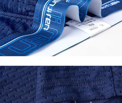 Men's Ice Silk Boxer Shorts 4PCS Breathable Mesh Underwear
