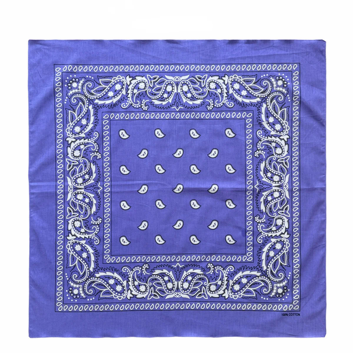 Oversized Paisley Bandana 70cm Cotton Hip Hop Head Scarf
