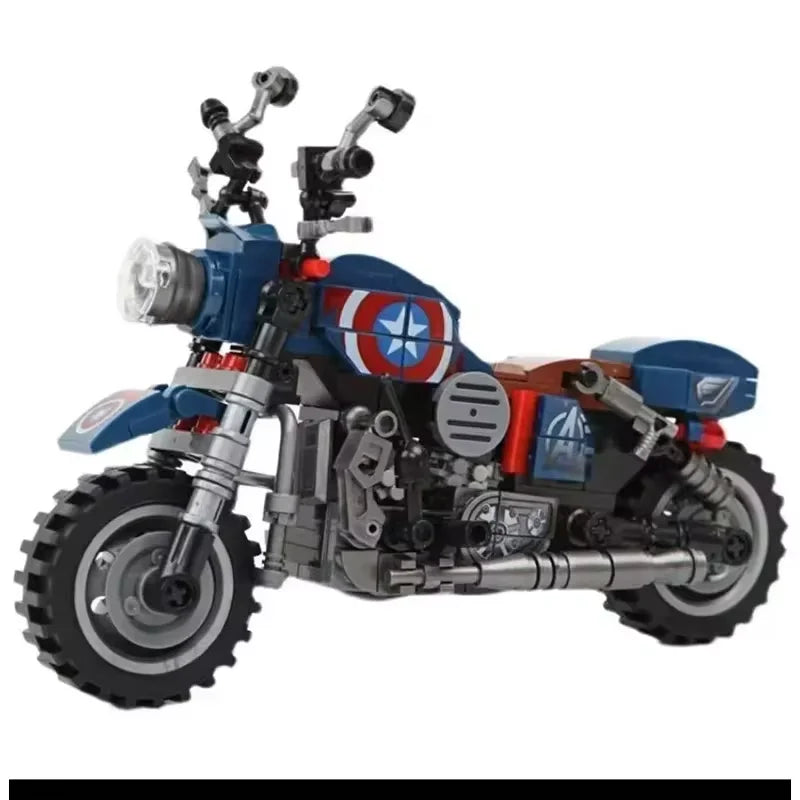 Anime Motorcycle Building Blocks – DIY Model Display Toy