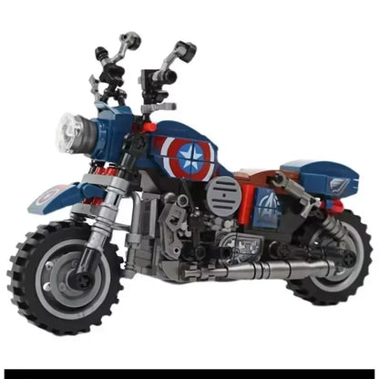Anime Motorcycle Building Blocks – DIY Model Display Toy