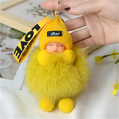 A charming plush accessory for handbags, school bags, wallets, car keys, and everyday gifting.