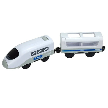 Wooden Train Toy Set Magnetic Railway Track Electric Train