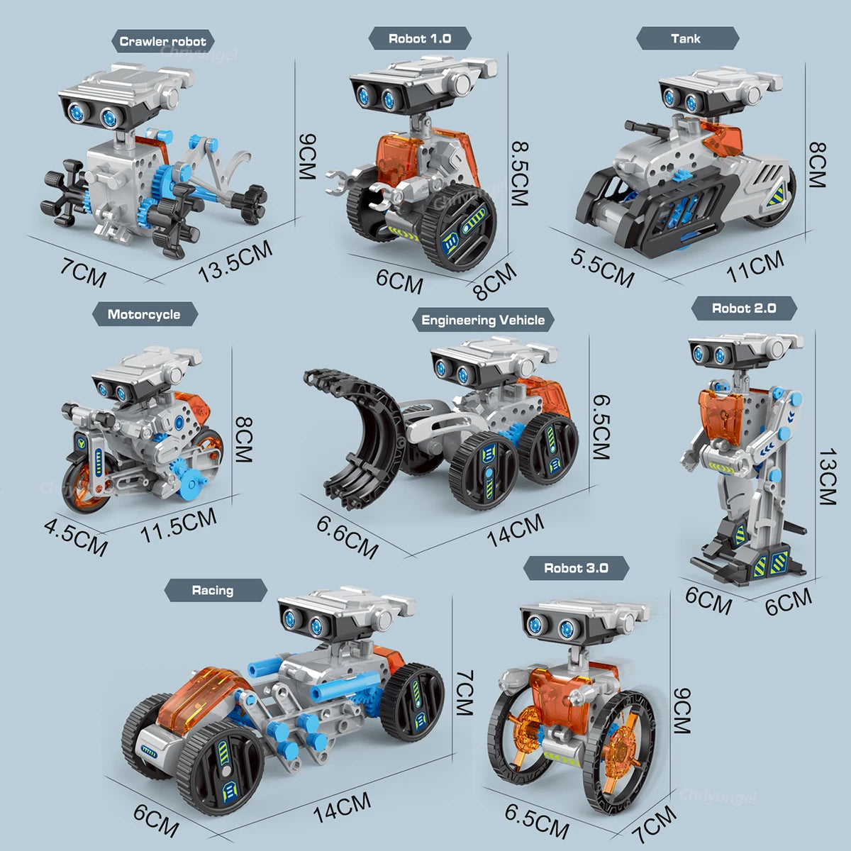 12-in-1 STEM Robot Building Kit – DIY Robotics & Engineering Set