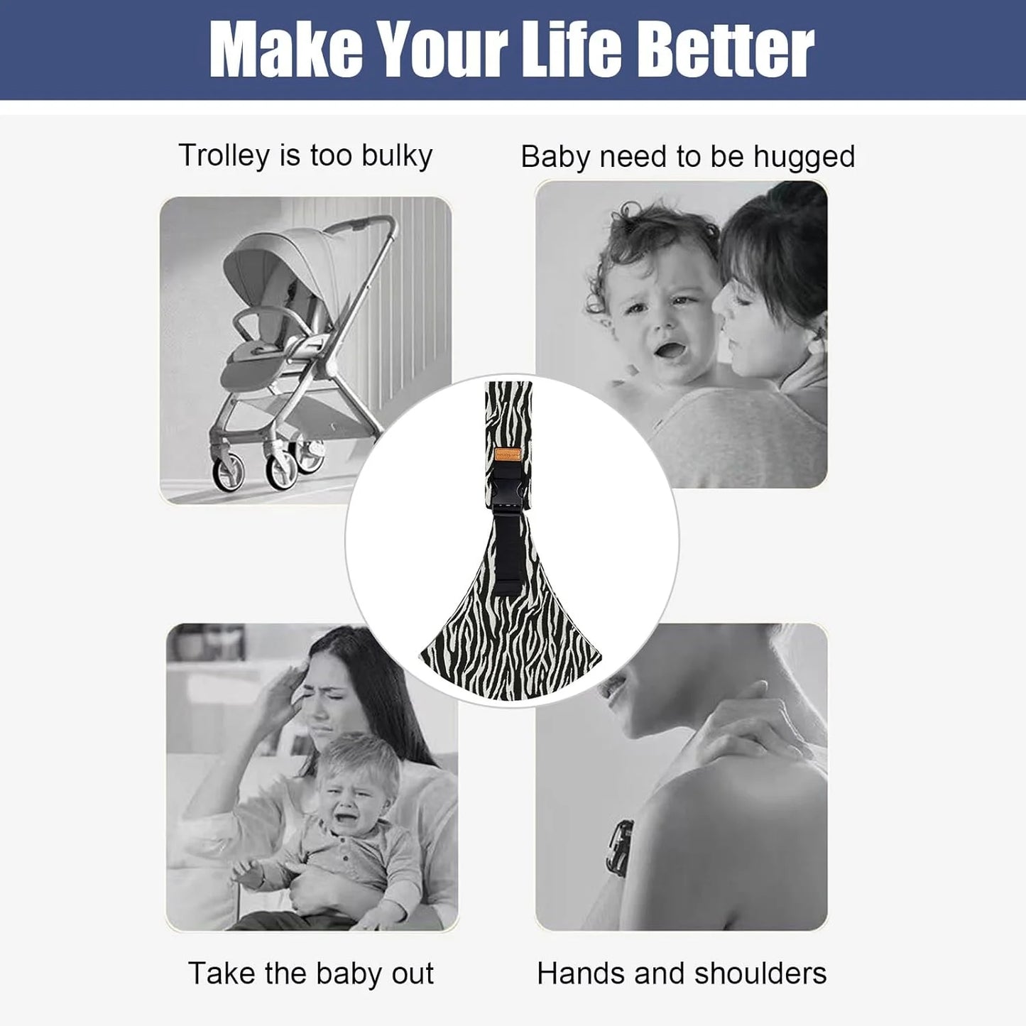 Baby Carrier Sling Adjustable Newborn Hip Carrier Wrap
