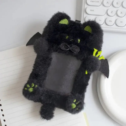 A cute and practical accessory for carrying and displaying favorite photo cards.