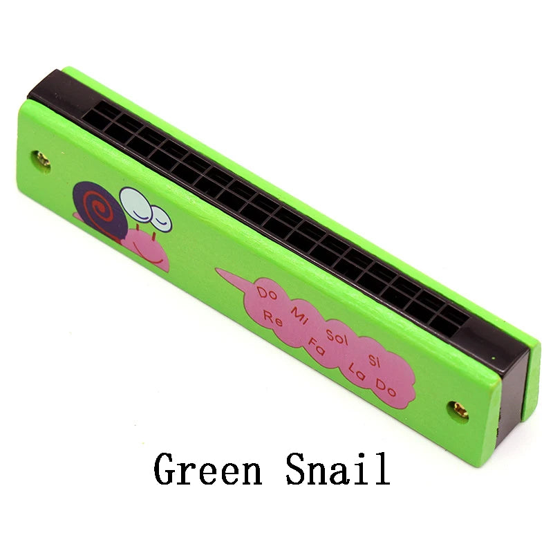 Wooden Harmonica Musical Instrument Toy for Kids