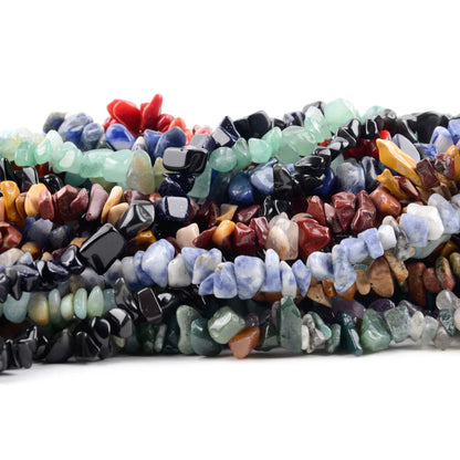 Natural Stone Chip Beads Irregular Gemstone Beads 15 Inch Strand