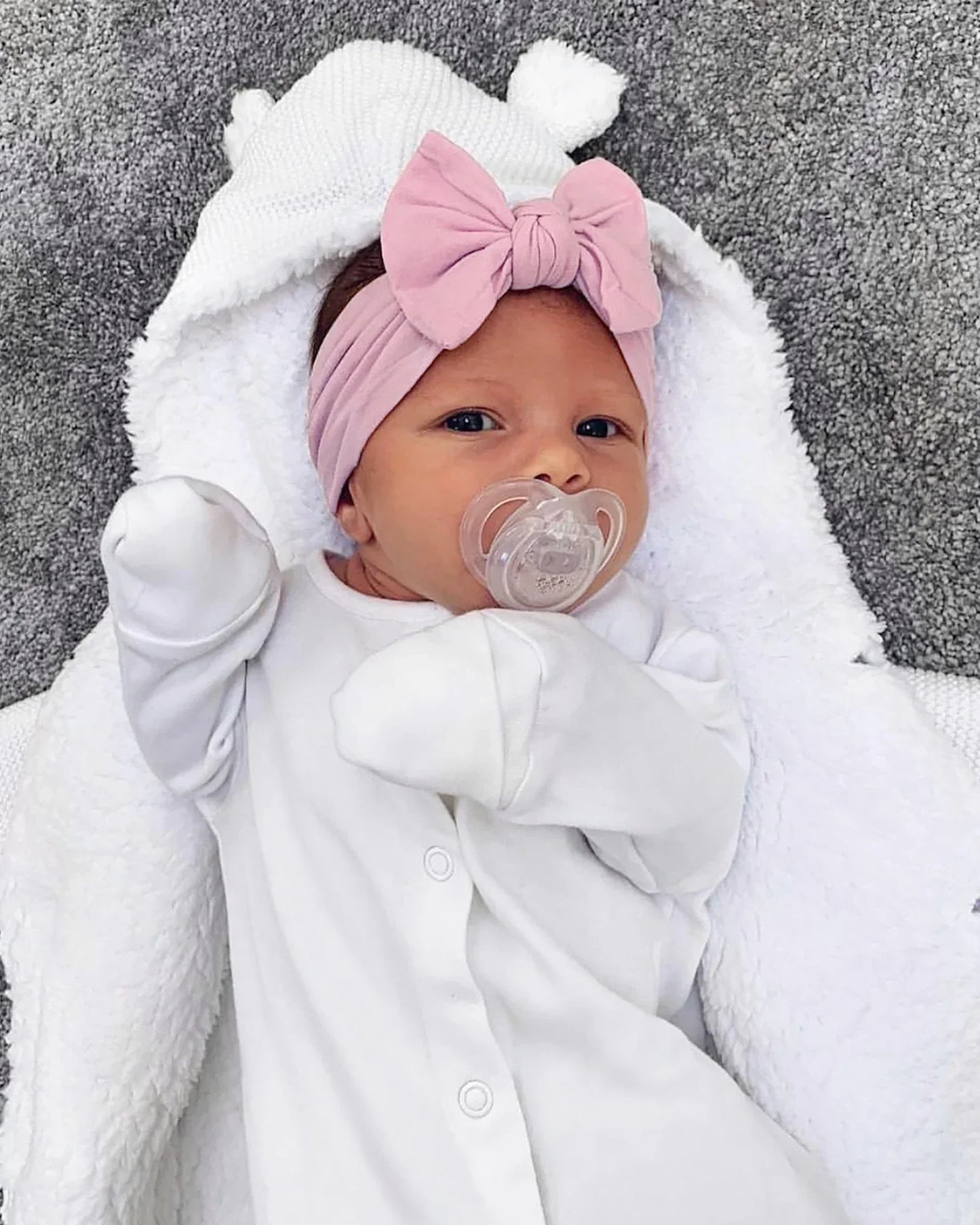 Baby Flower Headband Soft Nylon Newborn Hairband