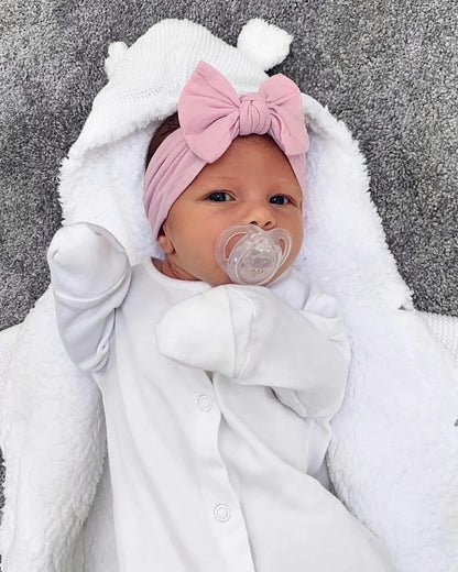 Baby Flower Headband Soft Nylon Newborn Hairband