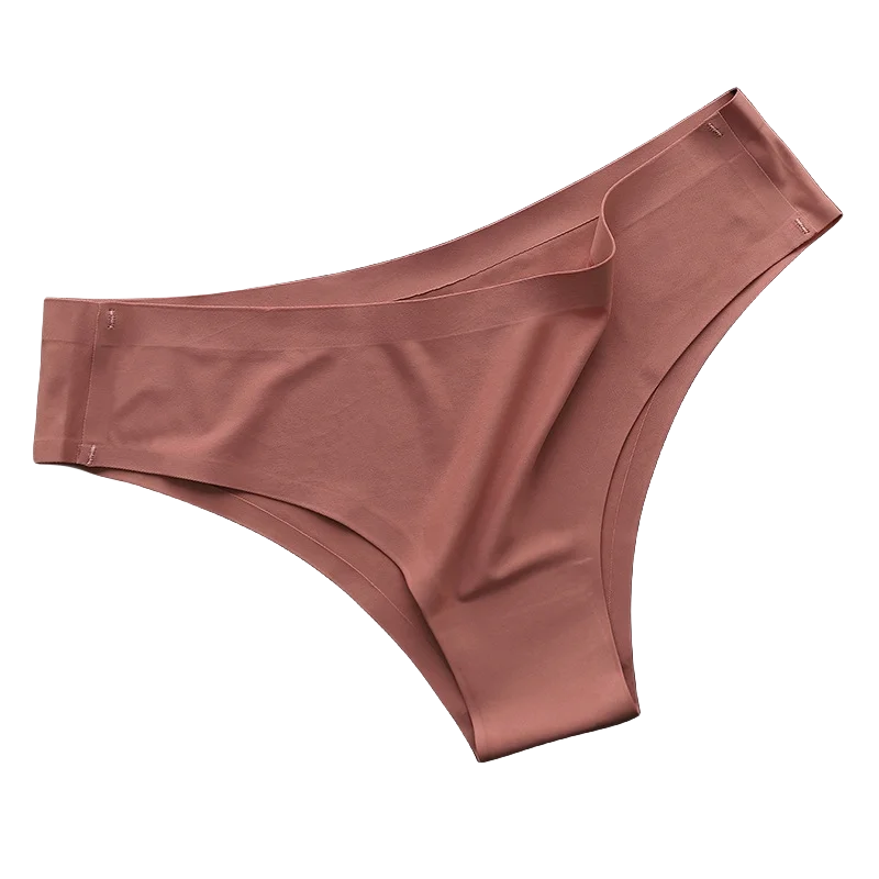 Seamless Brazilian Panties 4PCS Ice Silk Low Rise Briefs