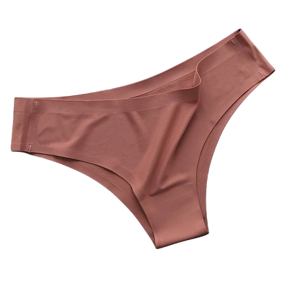 Seamless Brazilian Panties 4PCS Ice Silk Low Rise Briefs