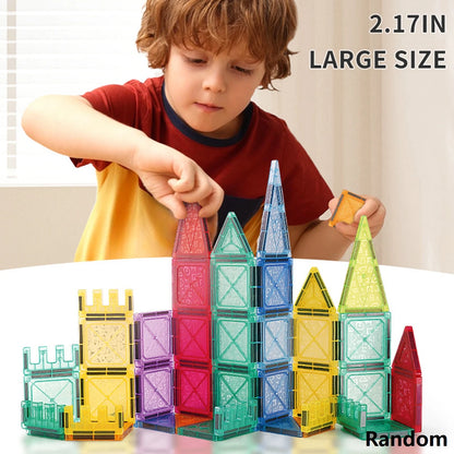 Magnetic Building Tiles STEM Construction Toy for Kids