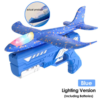 Foam Aircraft Launcher Toy Kids Catapult Glider Plane