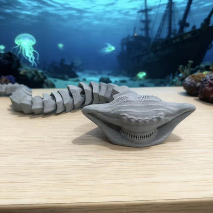 Deep Sea Monster Figure 3D Printed Movable Action Toy