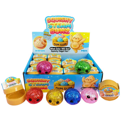 Mini Glitter Dumpling Squishy – 5–5.5cm Fidget Toy