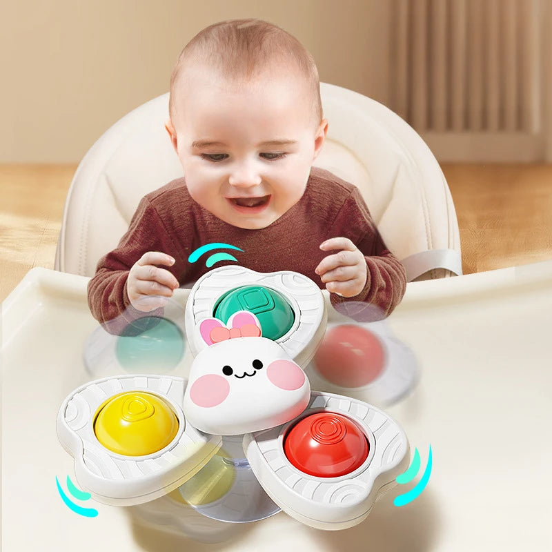 Baby Sucker Spinning Toys 3PCS Montessori Bath Toy Set