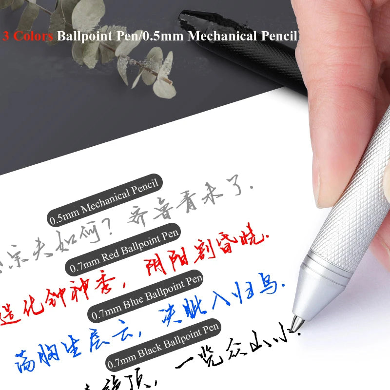 4-Color Multifunctional Gravity-Sensing Metal Pen