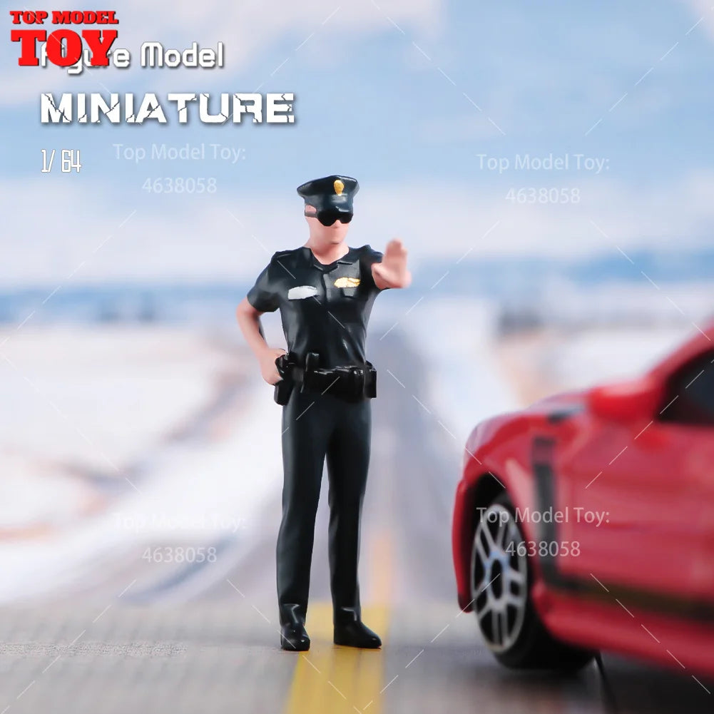 1/64 Miniature Figures Model Car Accessories Scene People Set