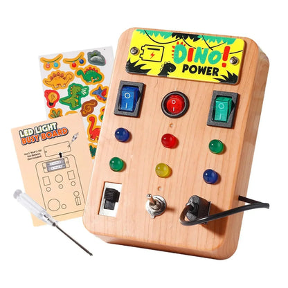 LED Busy Board, Light Switch Sensory Toy for Kids