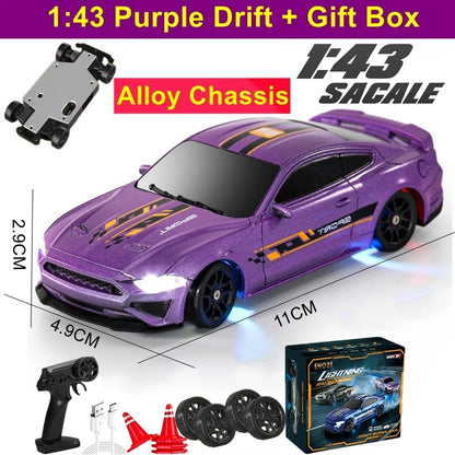 1:64 Mini 4WD Drift RC Car with Remote Control