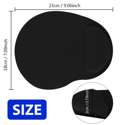 Ergonomic Wrist Rest Mouse Pad – Memory Foam Wrist Support for PC & Laptop