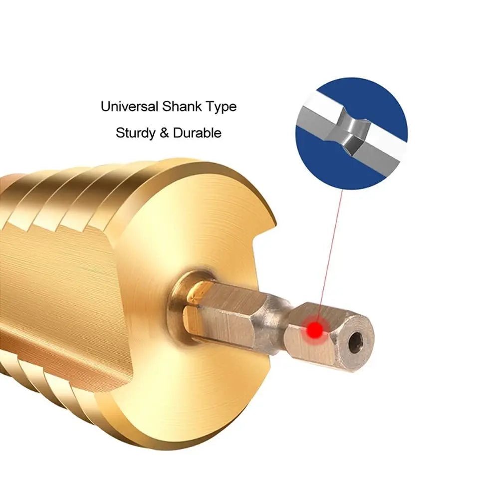 HSS Step Drill Bit Set – Titanium Coated Cone Drill Bits