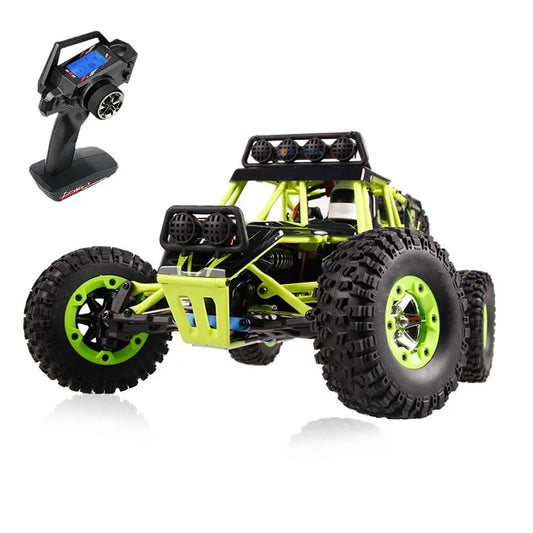 WLtoys 12428 1:12 4WD RC Off-Road Racing Car – 50KM/H High Speed Alloy Climbing Truck with LED Lights