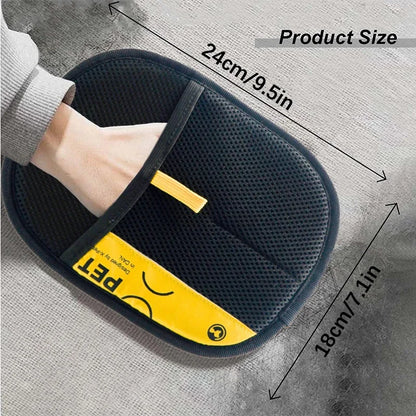 Pet Hair Remover Glove – Reusable Grooming Mitt with Lint Brush